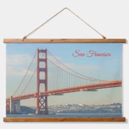 San Francisco Golden Gate Wandteppich Mit Holzrahmen