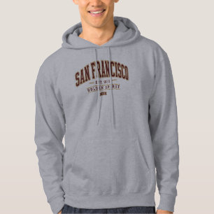 San Francisco Golden Spirit Vintage Varsity Kapuze Hoodie