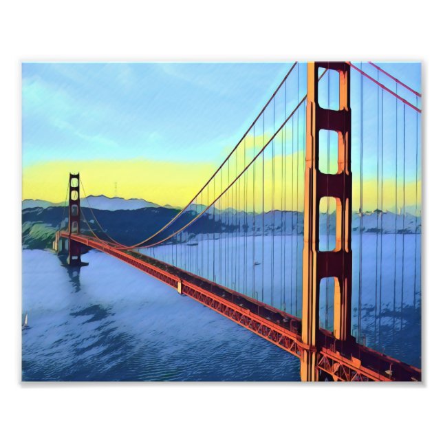 San Francisco - GOLDENGATE - Brücke Fotodruck (Vorne)