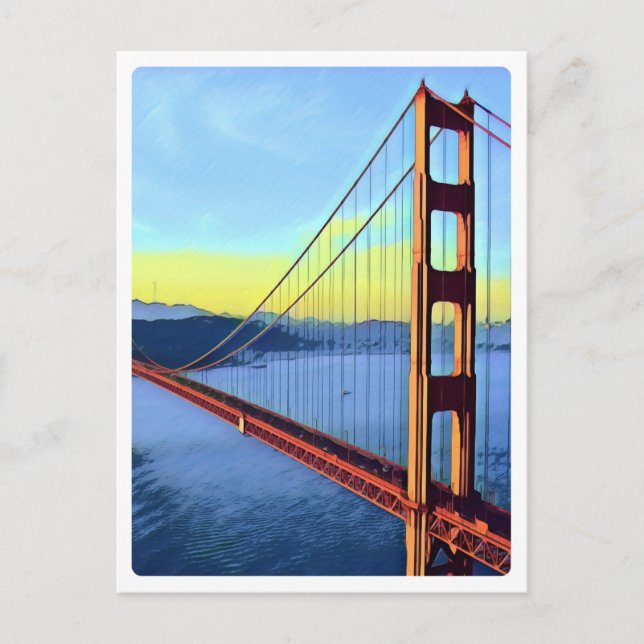 San Francisco - GOLDENGATE - Brücke Postkarte (Vorderseite)