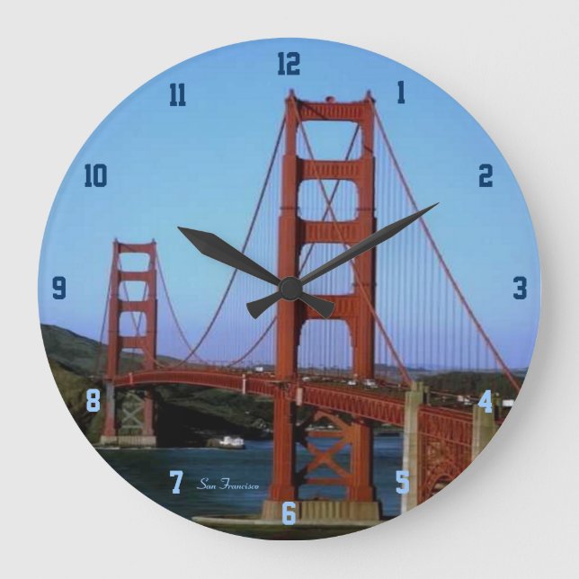 San Francisco Große Wanduhr (Vorderseite)