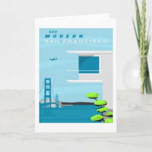San Francisco Gruß-Karte Karte
