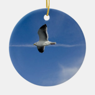 San Francisco Gull Keramikornament