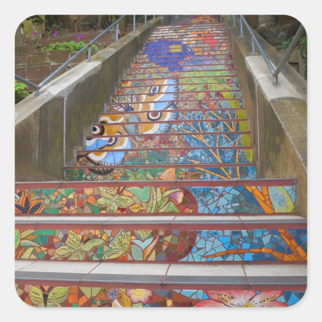 San Francisco Hidden Garden Steps #5 Stickers (Vorderseite)