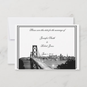 San Francisco Hochzeit in Urlaubsort Save the Date