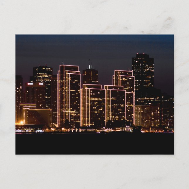 San Francisco Holiday Lights Postkarte (Vorderseite)