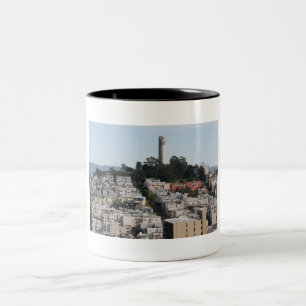 San-Francisco-Hügel Zweifarbige Tasse