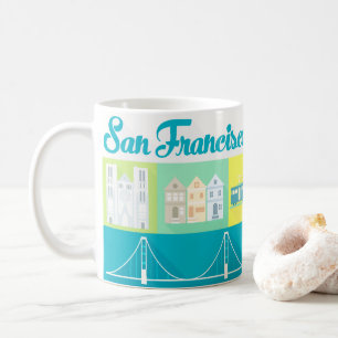 San Francisco Icons Iconic Souvenir Modernes Licht Kaffeetasse
