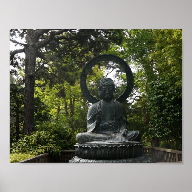 San Francisco Japanese Tee Garden Buddha Poster (Vorne)
