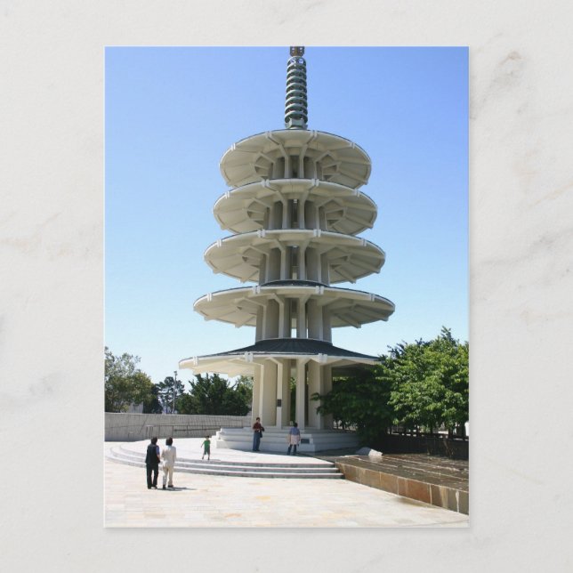 San Francisco Japantowns Peace Tower Postkarte (Vorderseite)