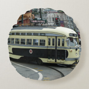 San Francisco Kabelstraßenbahn Rundes Kissen