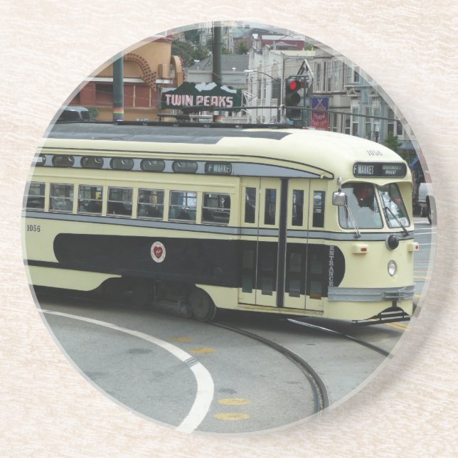 San Francisco Kabelstraßenbahn Untersetzer (Vorne)