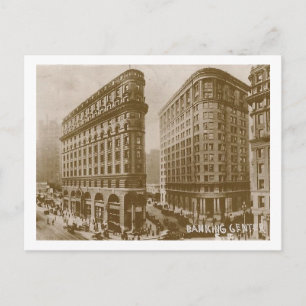 San Francisco, Kalifornien, Bankenzentrum, 1927 Postkarte