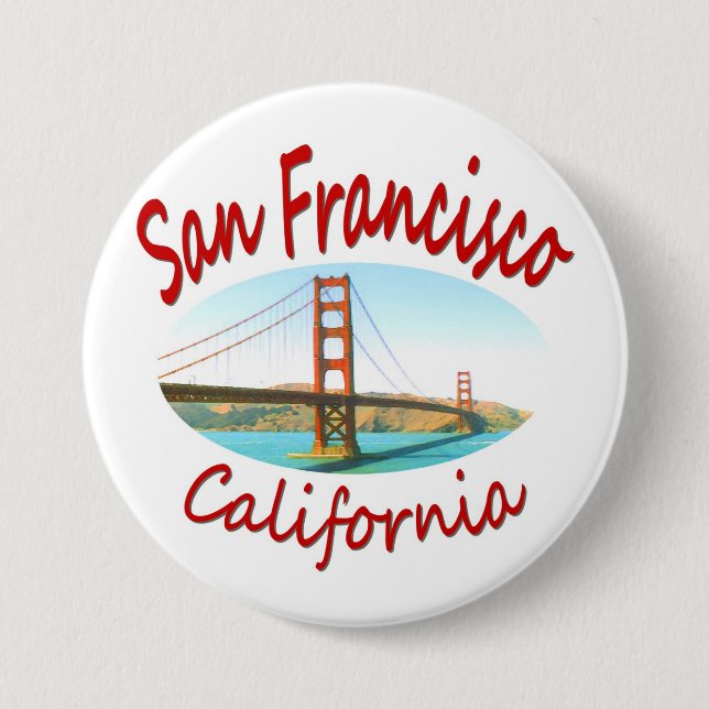 San Francisco Kalifornien Button (Vorderseite)