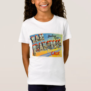 San Francisco Kalifornien CA alte Reise-Andenken T-Shirt