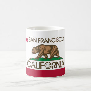 San Francisco Kalifornien Flagge Tasse