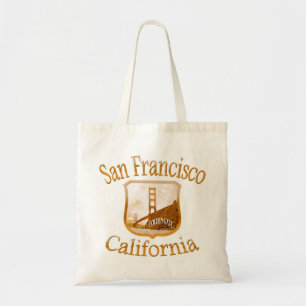 San Francisco Kalifornien Gold Tragetasche