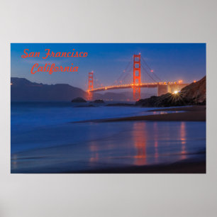 San Francisco Kalifornien Golden Gate Bridge Poster