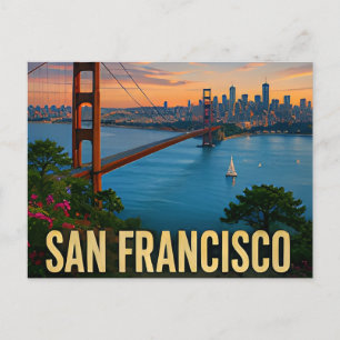 San Francisco Kalifornien Golden Gate Reise Gesche Postkarte