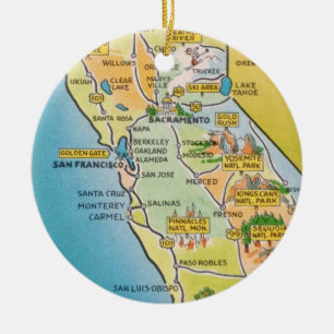 San Francisco Kalifornien Keramik Ornament