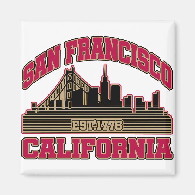 San Francisco, Kalifornien Magnet (Vorne)