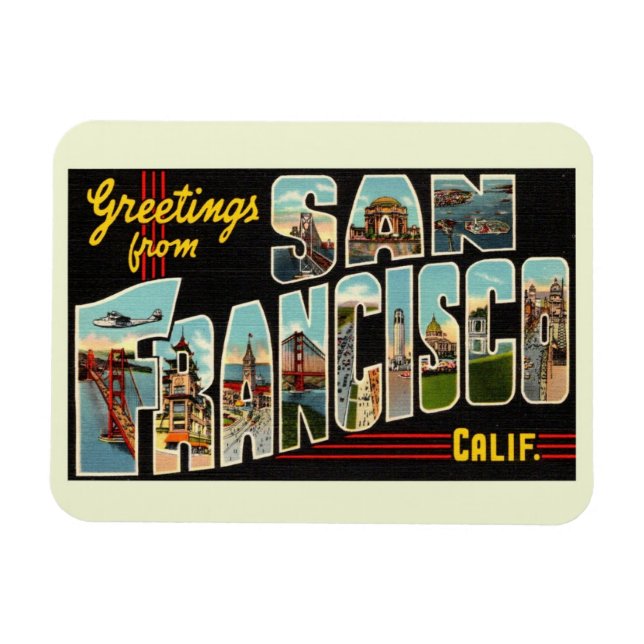 San Francisco, Kalifornien Magnet (Horizontal)