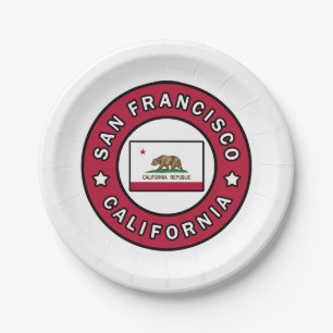 San Francisco Kalifornien Pappteller