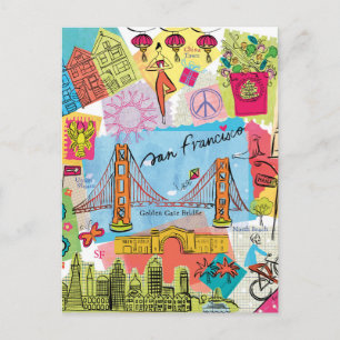 San Francisco, Kalifornien Postkarte