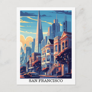 San Francisco, Kalifornien: Reise Vintage Postkarte