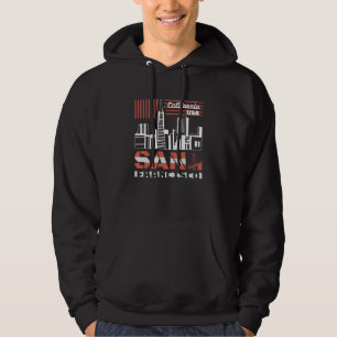 San Francisco Kalifornien Skyline Retro UrbanDesig Hoodie