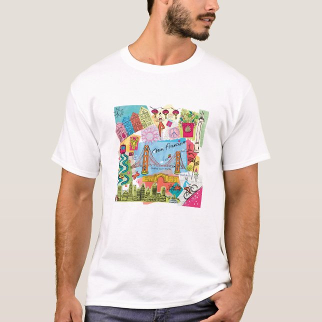 San Francisco, Kalifornien T-Shirt (Vorderseite)