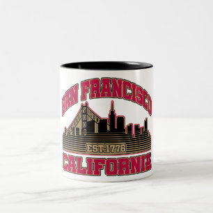 San Francisco, Kalifornien Zweifarbige Tasse