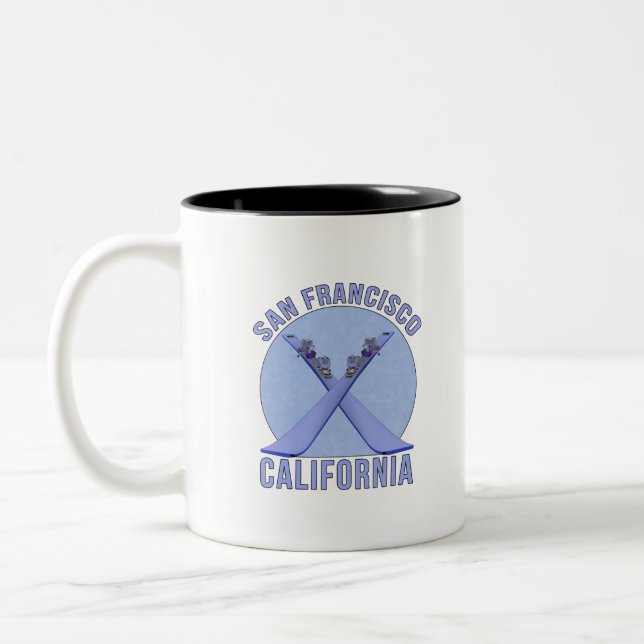 San Francisco, Kalifornien Zweifarbige Tasse (Links)