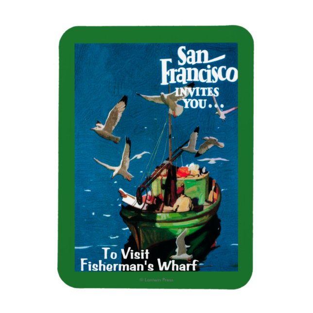 San Francisco, KalifornienFisherman's Wharf Magnet (Vertikal)