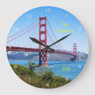 San Francisco Keepake Große Wanduhr