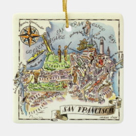 San Francisco Keramik Ornament