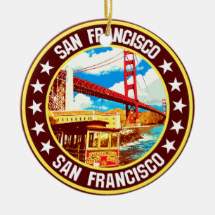 San Francisco Keramik Ornament