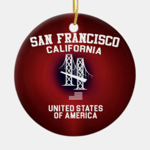 San Francisco Keramik Ornament