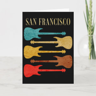 San Francisco Konzert Rockmusik Festival Gitarren Karte
