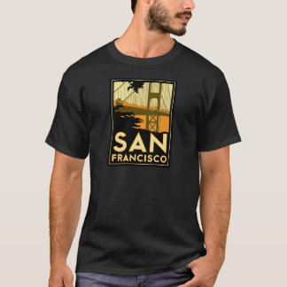 San Francisco Kunst-Deko-Reise-Plakat T-Shirt