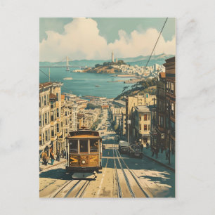 San Francisco: Küstensehnsucht Vintage-Postkarte Postkarte