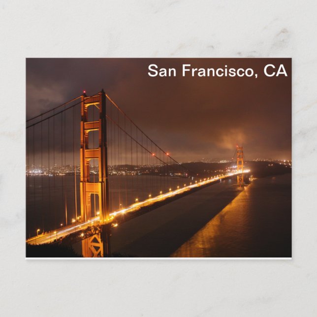 San Francisco Late Night View Postkarte (Vorderseite)