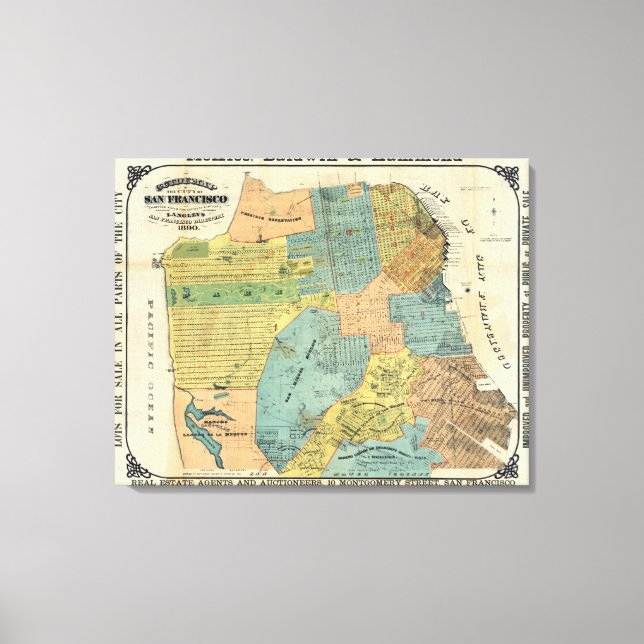 San Francisco Leinwanddruck (Vorderseite)