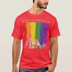 San Francisco LGBT Regenbogenflagge T-Shirt
