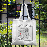 San Francisco Liebe Locator | City Map Wedding Tas