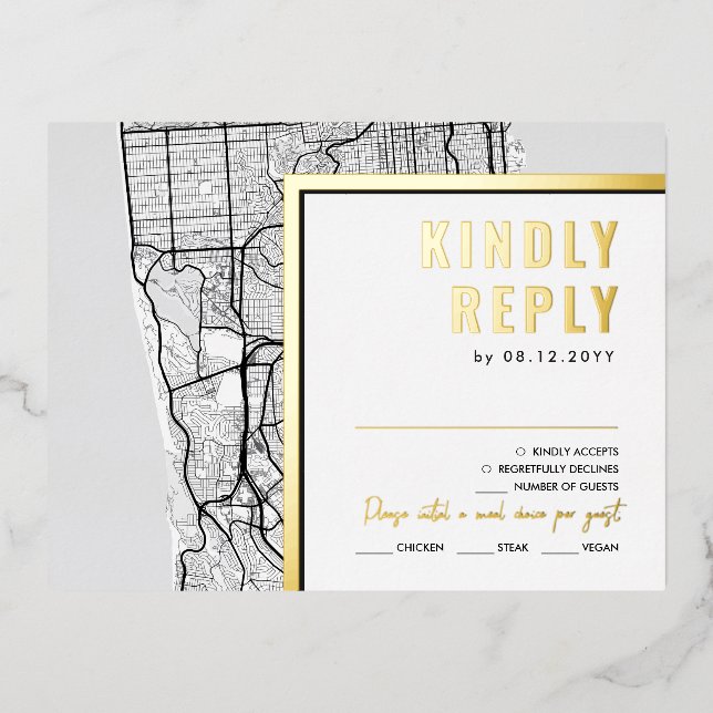 San Francisco Liebe Locator | UAWG Antwort Folie Einladungspostkarte (Vorderseite)