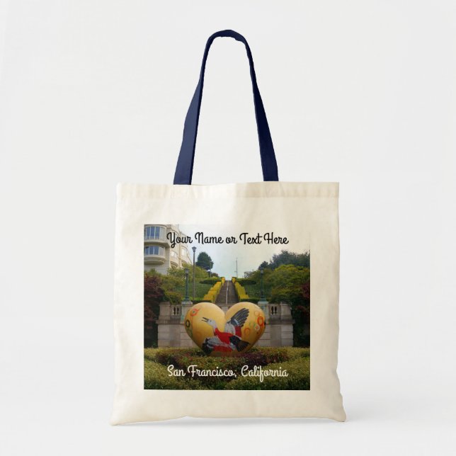 San Francisco Lyon Street Steps #1 Tote Bag Tragetasche (Vorne)