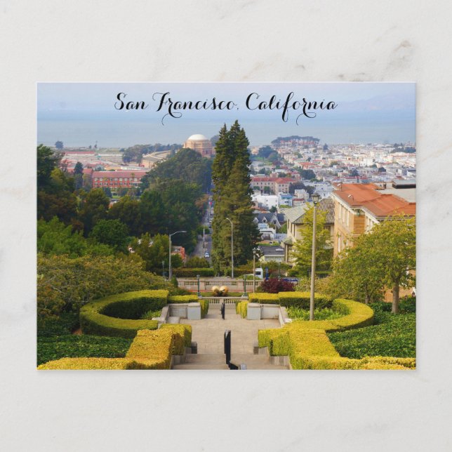 San Francisco Lyon Street Steps #3-2 Postkarte (Vorderseite)
