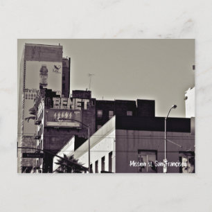 san francisco, mission st postkarte