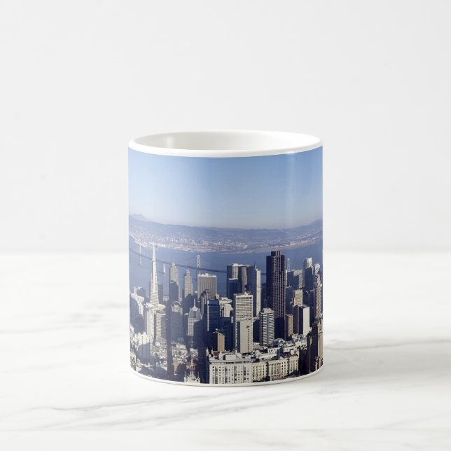 San Francisco Nature Scene Gebäude Towers Kaffeetasse (Mittel)